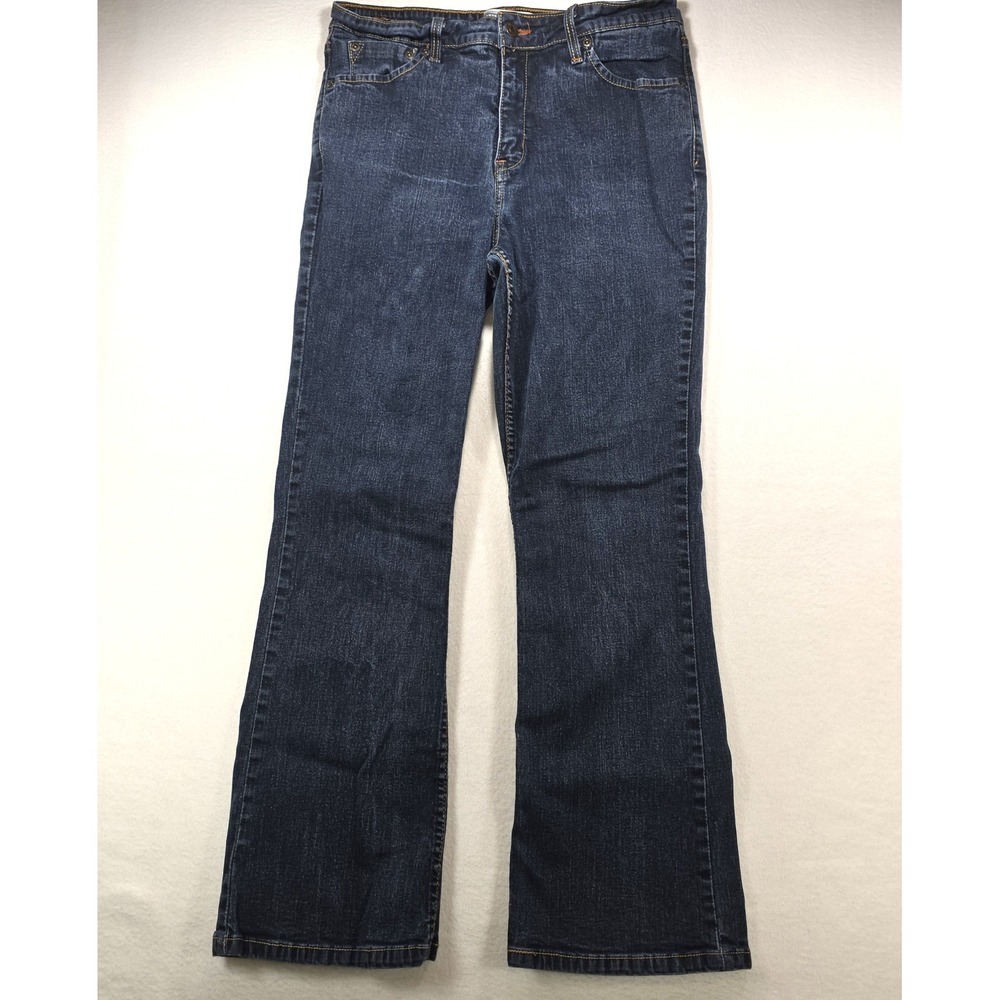 Signature by Levi Strauss & Co Womens 12 Short Bootcut Jeans Dark Wash Denim